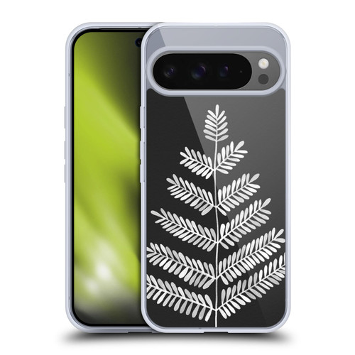 Cat Coquillette Nature Leaflets Black Soft Gel Case for Google Pixel 9 Pro XL