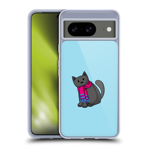 Beth Wilson Doodlecats Cold In A Scarf Soft Gel Case for Google Pixel 8