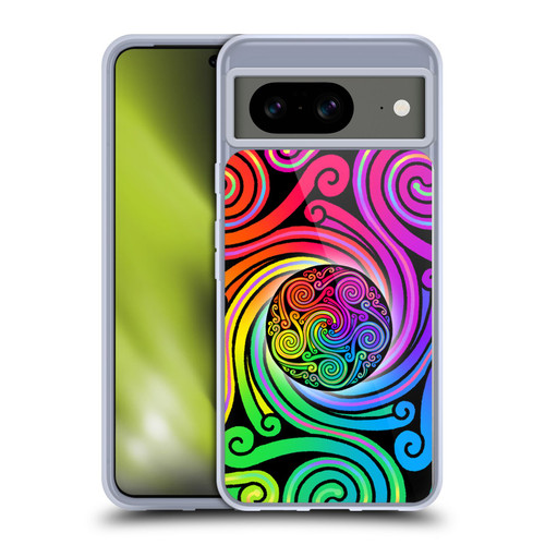 Beth Wilson Rainbow Celtic Knots Spirals Soft Gel Case for Google Pixel 8