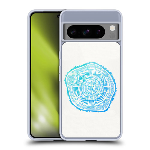 Cat Coquillette Nature Blue Paper Birch Soft Gel Case for Google Pixel 8 Pro