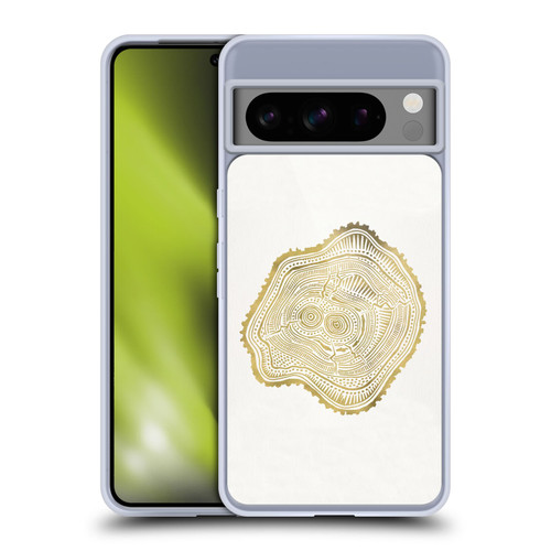 Cat Coquillette Nature Gold Peach Leaf Soft Gel Case for Google Pixel 8 Pro
