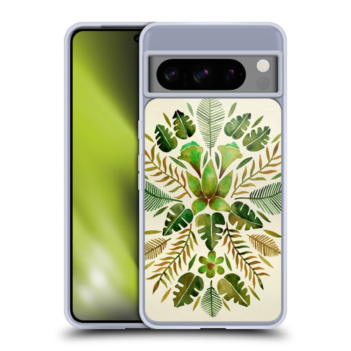 Cat Coquillette Nature Green Tropical Symmetry Soft Gel Case for Google Pixel 8 Pro