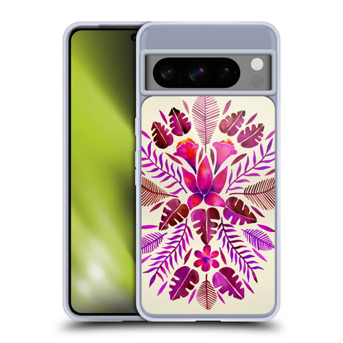 Cat Coquillette Nature Magenta Tropical Symmetry Soft Gel Case for Google Pixel 8 Pro