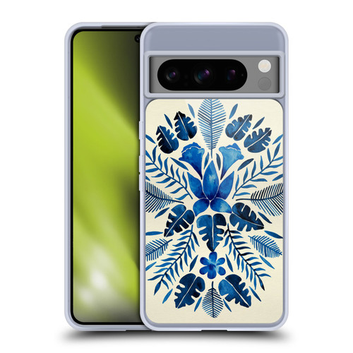 Cat Coquillette Nature Navy Tropical Symmetry Soft Gel Case for Google Pixel 8 Pro