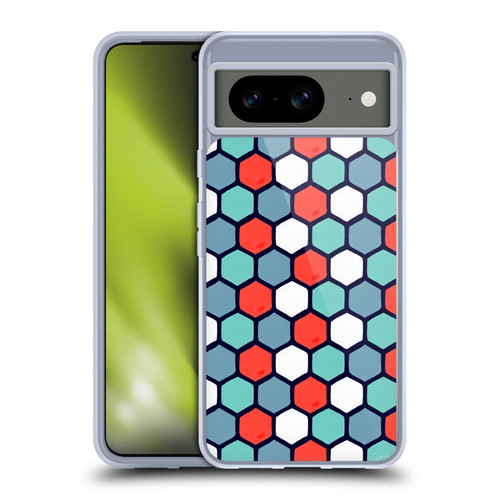 Cat Coquillette Patterns 6 Honeycomb Coral Soft Gel Case for Google Pixel 8
