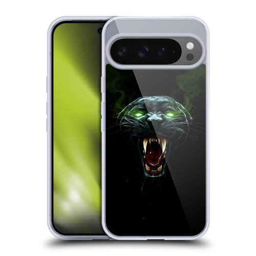 Christos Karapanos Horror 2 Dark Panther Soft Gel Case for Google Pixel 9 Pro XL