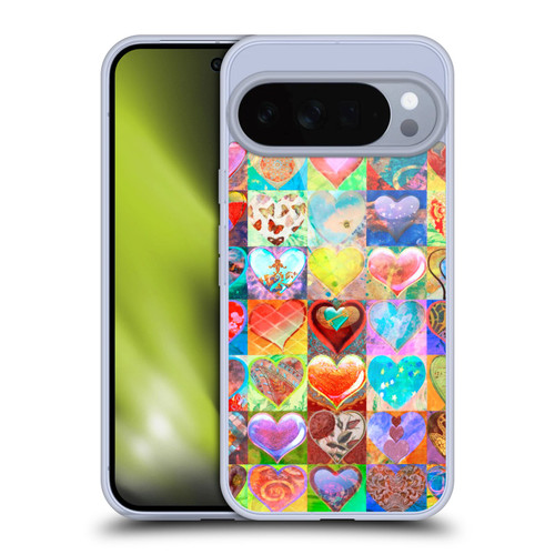 Aimee Stewart Colourful Sweets Hearts Grid Soft Gel Case for Google Pixel 10 Pro XL