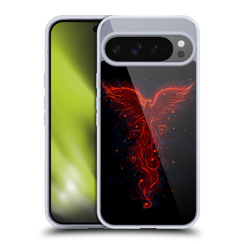 Christos Karapanos Phoenix 2 Red Soft Gel Case for Google Pixel 9 Pro XL