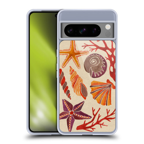 Cat Coquillette Sea Seashells Pink Soft Gel Case for Google Pixel 8 Pro