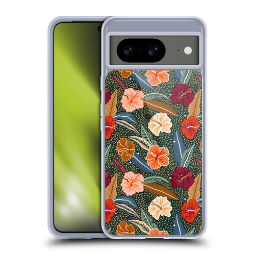 Cat Coquillette Tropical Wildlife African Hibiscus Soft Gel Case for Google Pixel 8