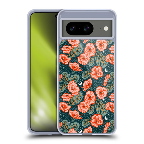 Cat Coquillette Tropical Wildlife African Violet Soft Gel Case for Google Pixel 8