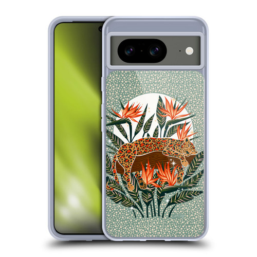 Cat Coquillette Tropical Wildlife Leopard Moonrise Soft Gel Case for Google Pixel 8