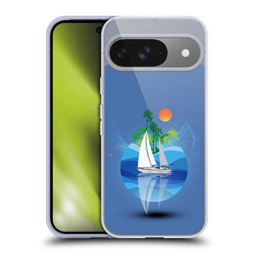 Dave Loblaw Contemporary Art Tropical Waters Soft Gel Case for Google Pixel 9 / Pixel 9 Pro