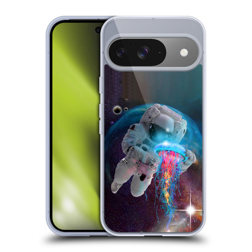 Dave Loblaw Jellyfish Astronaut And Jellyfish Soft Gel Case for Google Pixel 9 / Pixel 9 Pro