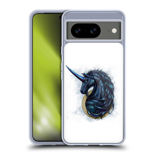 Christos Karapanos Mythical Monokeros Black Soft Gel Case for Google Pixel 8