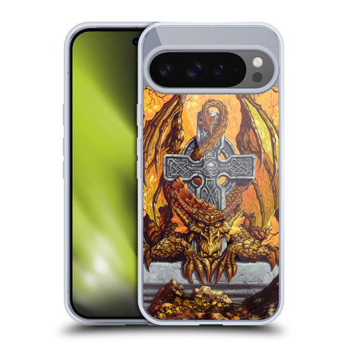 Ed Beard Jr Dragons Celtic Autumn Cross Soft Gel Case for Google Pixel 9 Pro XL