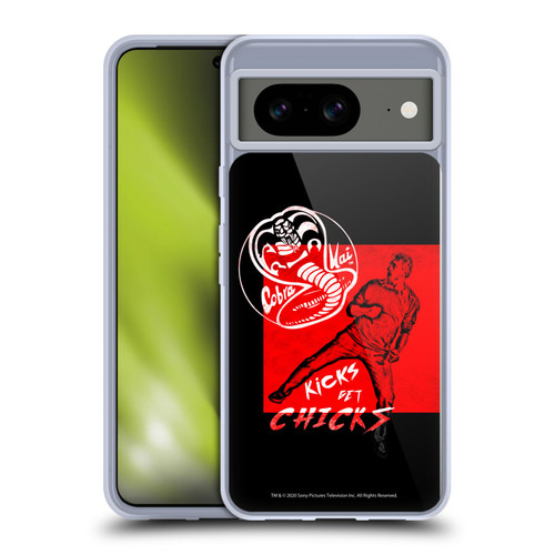Cobra Kai Composed Art John Lawrence Kicks Soft Gel Case for Google Pixel 8