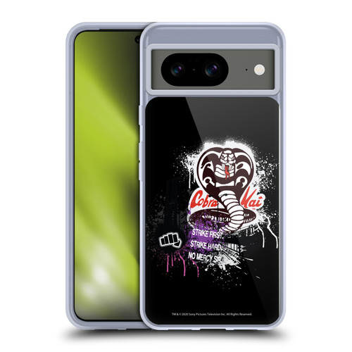 Cobra Kai Composed Art No Mercy Logo Soft Gel Case for Google Pixel 8