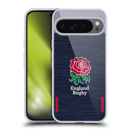 England Rugby Union 2020/21 Crest Kit Away Soft Gel Case for Google Pixel 9 Pro XL