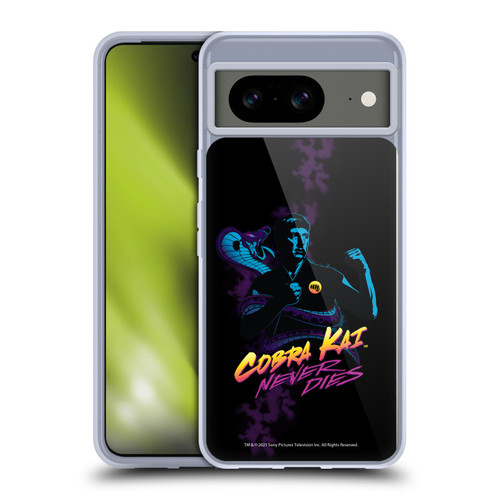 Cobra Kai Key Art Johnny Lawrence Never Dies Soft Gel Case for Google Pixel 8