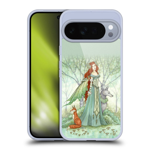 Amy Brown Mystical Art Woodland Fairy With Fox & Wolf Soft Gel Case for Google Pixel 10 Pro XL