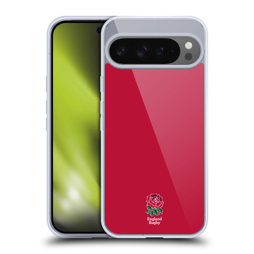 England Rugby Union 2016/17 The Rose Plain Red Soft Gel Case for Google Pixel 9 Pro XL