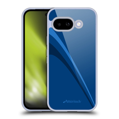 Ameritech Graphics Blue Mono Lines Soft Gel Case for Google Pixel 9A