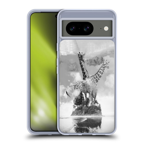 Dave Loblaw Animals Giraffe In The Mist Soft Gel Case for Google Pixel 8