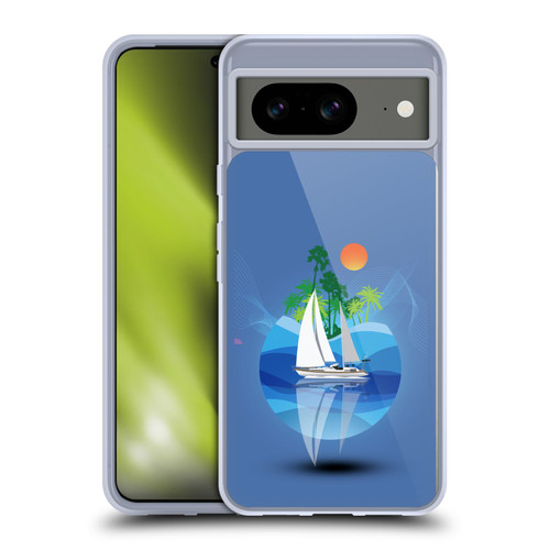 Dave Loblaw Contemporary Art Tropical Waters Soft Gel Case for Google Pixel 8
