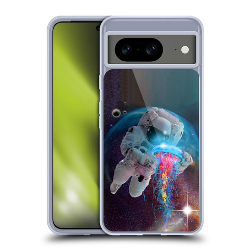 Dave Loblaw Jellyfish Astronaut And Jellyfish Soft Gel Case for Google Pixel 8