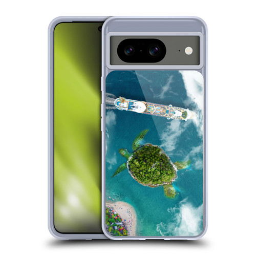 Dave Loblaw Sea Turtle And Cruiseship Soft Gel Case for Google Pixel 8