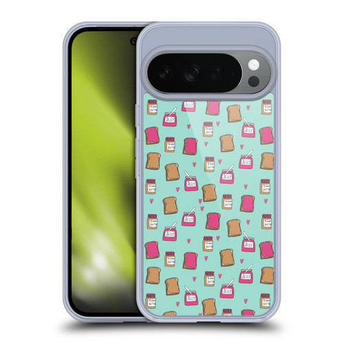 Andrea Lauren Design Food Pattern Peanut Butter And Jelly Soft Gel Case for Google Pixel 10
