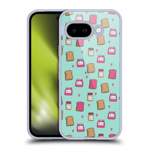 Andrea Lauren Design Food Pattern Peanut Butter And Jelly Soft Gel Case for Google Pixel 9A