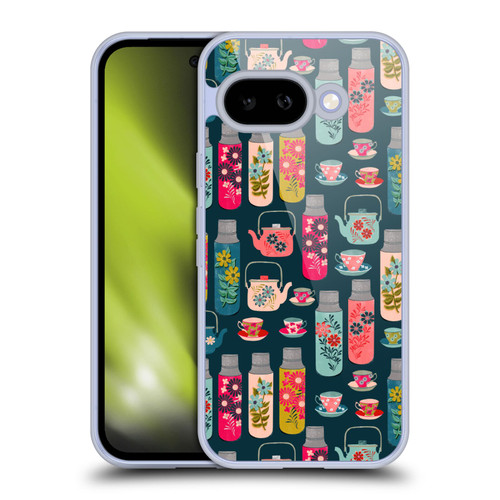 Andrea Lauren Design Food Pattern Jars & Teacups Soft Gel Case for Google Pixel 9A