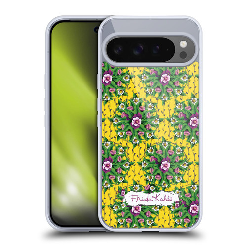 Frida Kahlo Purple Florals Mandala Soft Gel Case for Google Pixel 9 Pro XL