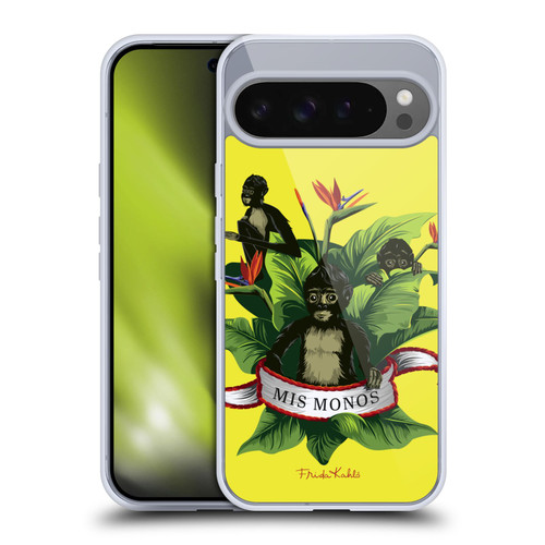 Frida Kahlo Tropical Monkeys Soft Gel Case for Google Pixel 9 Pro XL