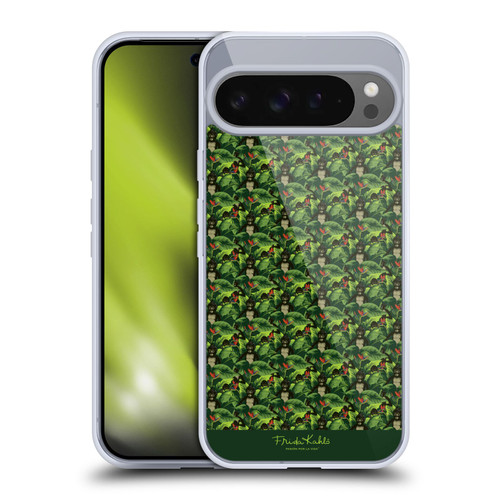 Frida Kahlo Tropical Monkey Pattern Soft Gel Case for Google Pixel 9 Pro XL