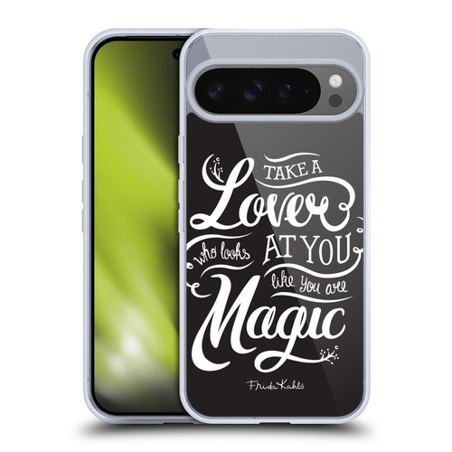 Frida Kahlo Typography Lover Black Soft Gel Case for Google Pixel 9 Pro XL