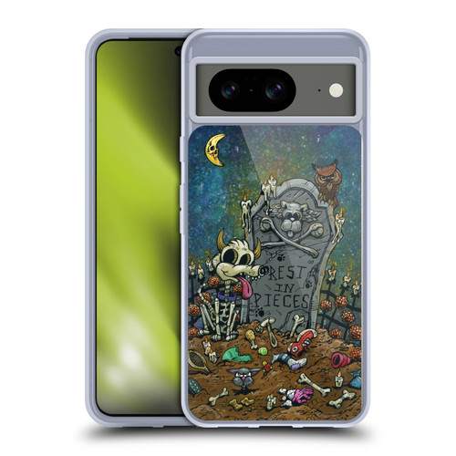 David Lozeau Colourful Art Halloween Dog Soft Gel Case for Google Pixel 8