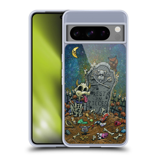 David Lozeau Colourful Art Halloween Dog Soft Gel Case for Google Pixel 8 Pro