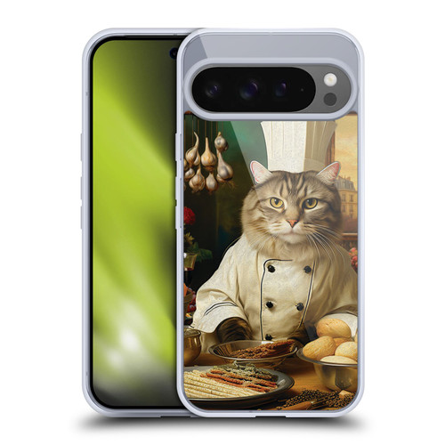 Michael David Ward Humor & Botanicals Cat Chef Soft Gel Case for Google Pixel 9 Pro XL