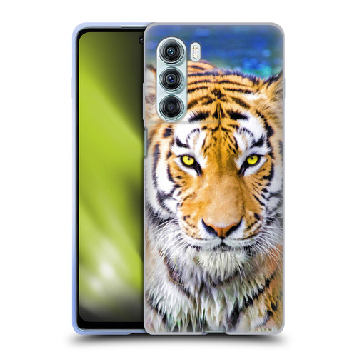 Aimee Stewart Animals Tiger and Lily Soft Gel Case for Motorola Edge S30 / Moto G200 5G