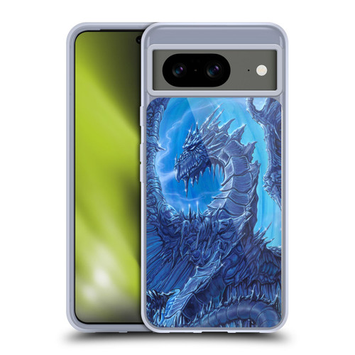 Ed Beard Jr Dragons Glacier Soft Gel Case for Google Pixel 8