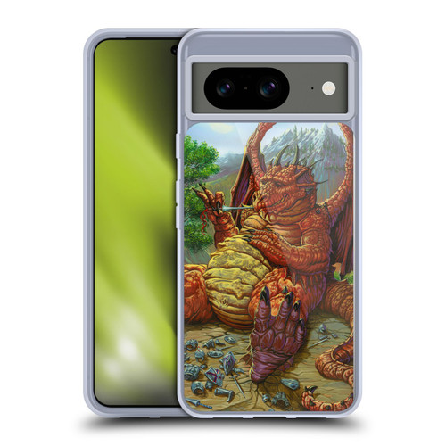 Ed Beard Jr Dragons Lunch With A Toothpick Soft Gel Case for Google Pixel 8