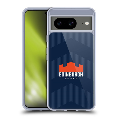Edinburgh Rugby Graphics Lines Soft Gel Case for Google Pixel 8