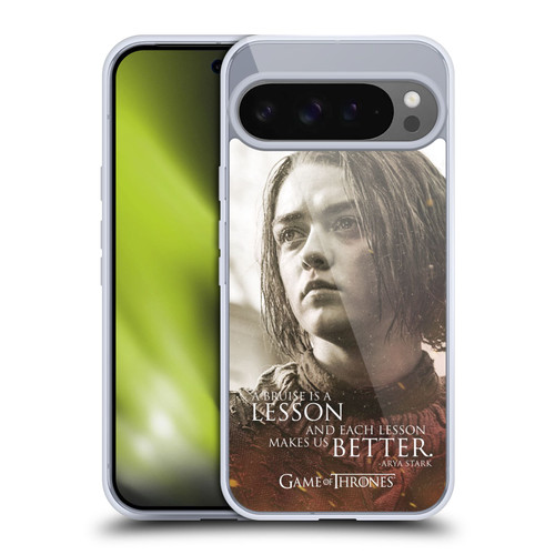 HBO Game of Thrones Character Portraits Arya Stark Soft Gel Case for Google Pixel 9 Pro XL