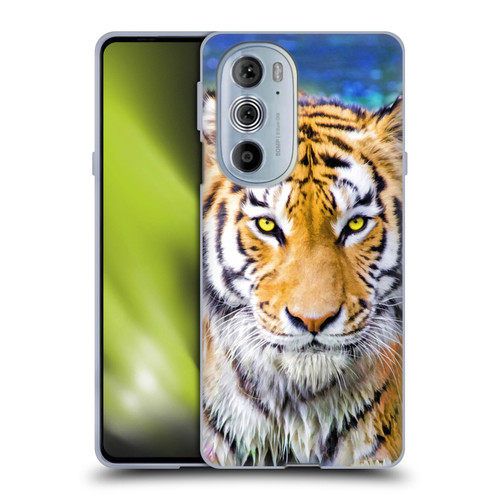 Aimee Stewart Animals Tiger and Lily Soft Gel Case for Motorola Edge X30