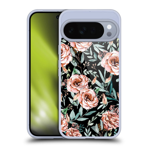 Anis Illustration Bloomers Black Soft Gel Case for Google Pixel 10 Pro XL