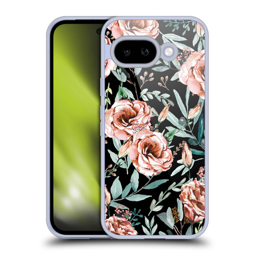 Anis Illustration Bloomers Black Soft Gel Case for Google Pixel 9A