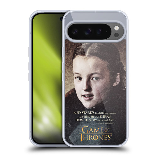 HBO Game of Thrones Character Quotes Lyanna Mormont Soft Gel Case for Google Pixel 9 Pro XL